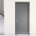 Contemporary style  cold gray color interior security  front entry solid wood door for office room